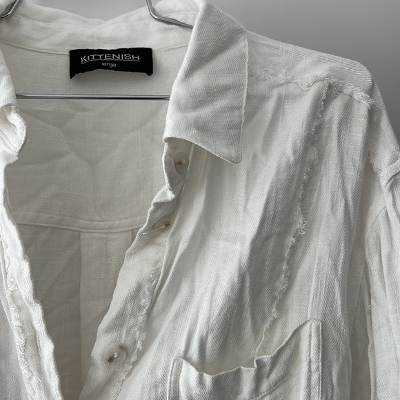 Button down linen shirt - Picture 2 of 3